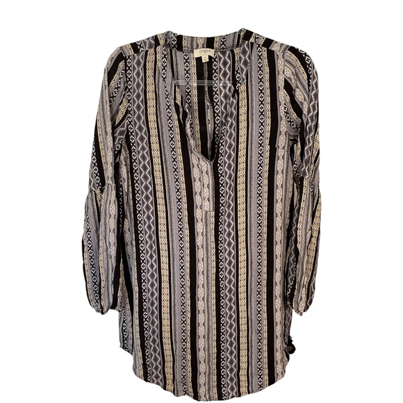 Umgee Aztec Boho Print Peasant Tunic Top Size M - Picture 12 of 13